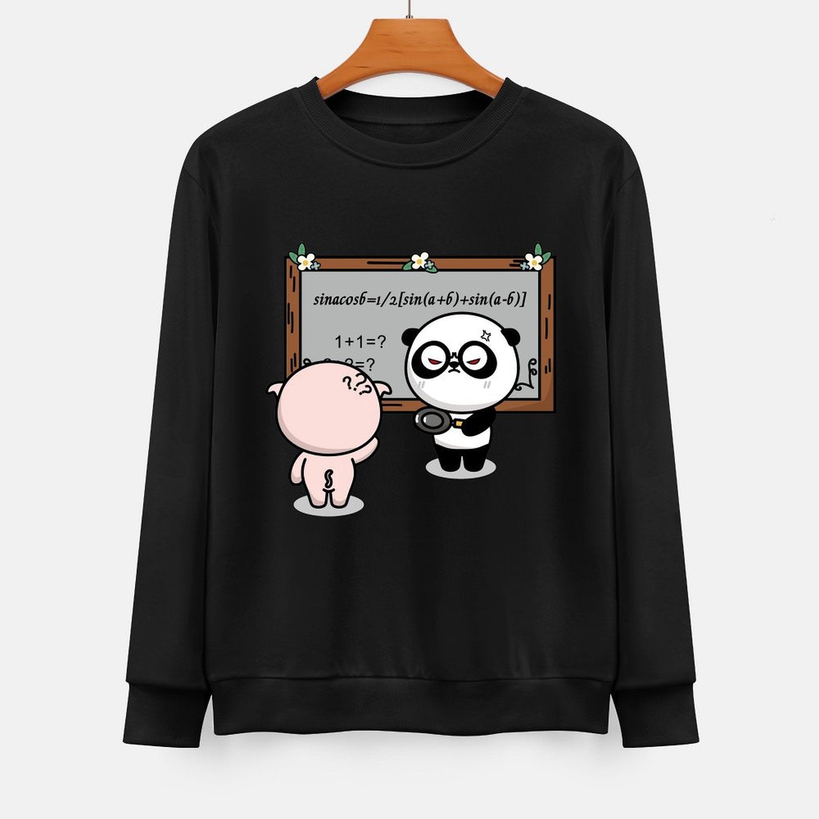 Front Patterned Long Sleeve TopEssential ClassicStyle